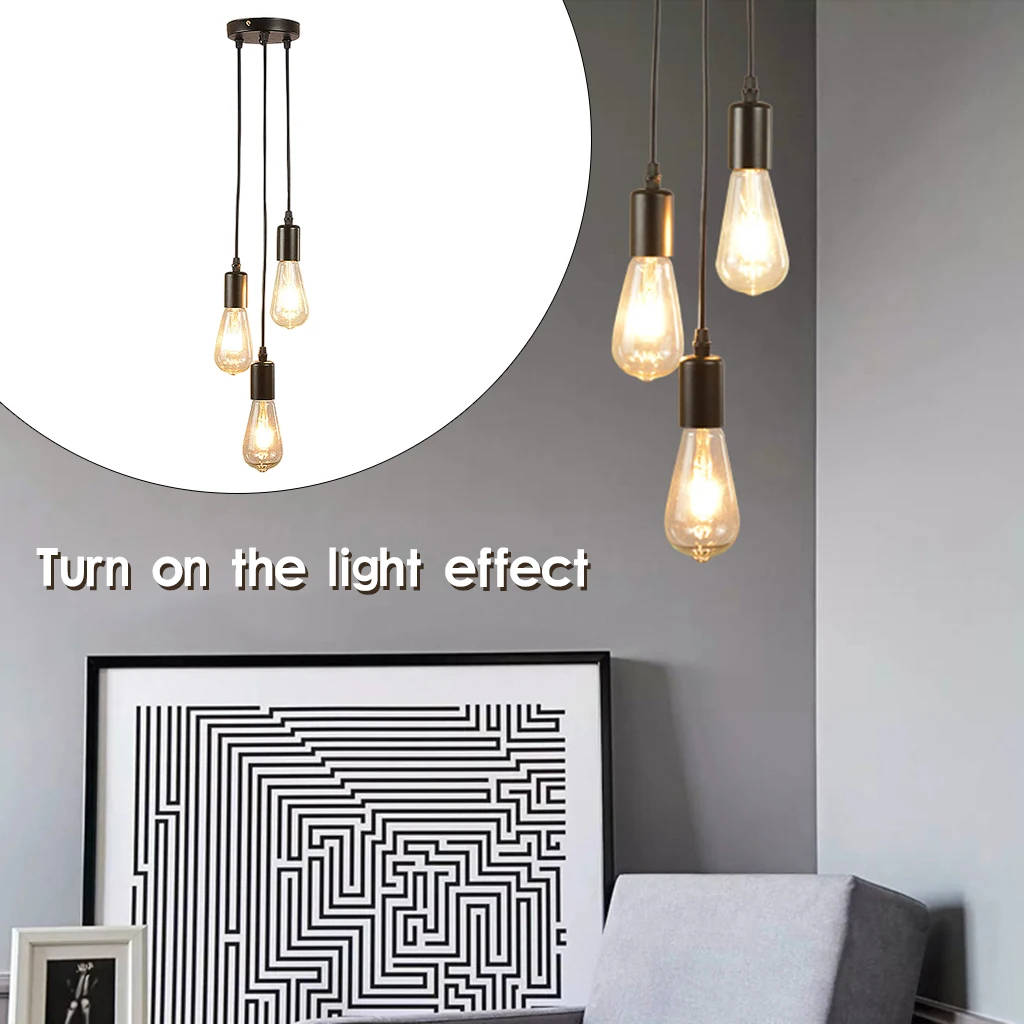 Винтажный подвесной потолочный светильник держатель для лампы в стиле