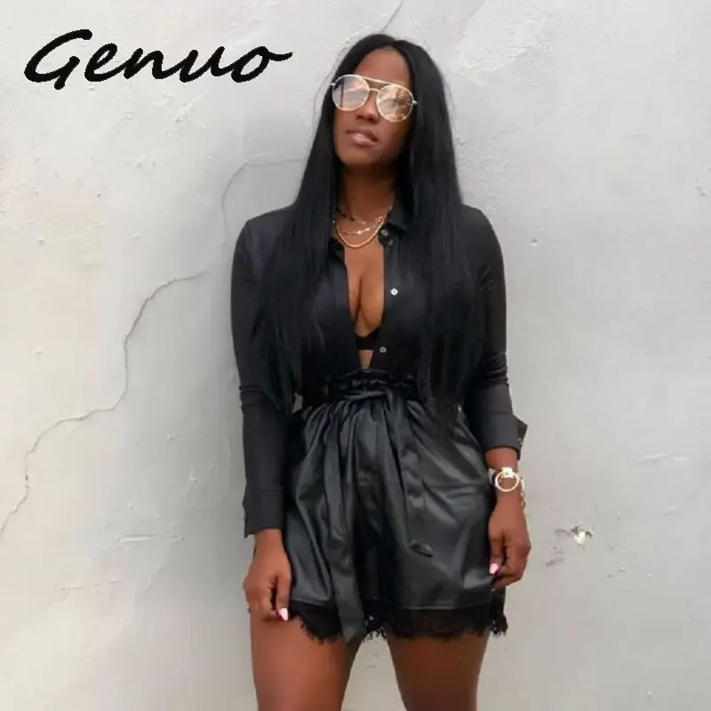 Сексуальный комплект из двух предметов с юбкой женская одежда отложным