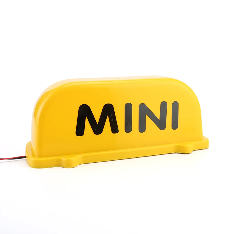 MINI Такси Топ знак украшения свет для MINI COOPER S F54 F55 F56 F60 R55 R56 R60 R61 автомобильные аксессуары внешний магнит Адсорбция - Название цвета: MINI