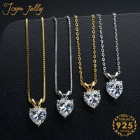 joycejelly trendy new arrival necklace for women 1ct gemstone pandet o chain gold color wedding party gine jewelry gifts 2021