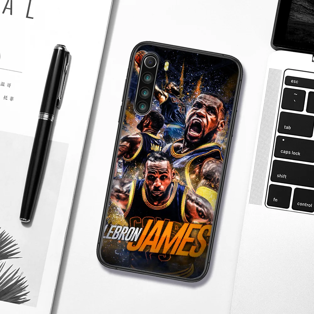 

LeBron Basketball King 23 James Phone Case Cover Hull For XIAOMI Redmi 8 9 9C Note 6 7 8 9 9S K20 K30 K40 Pro Plus black Hoesjes