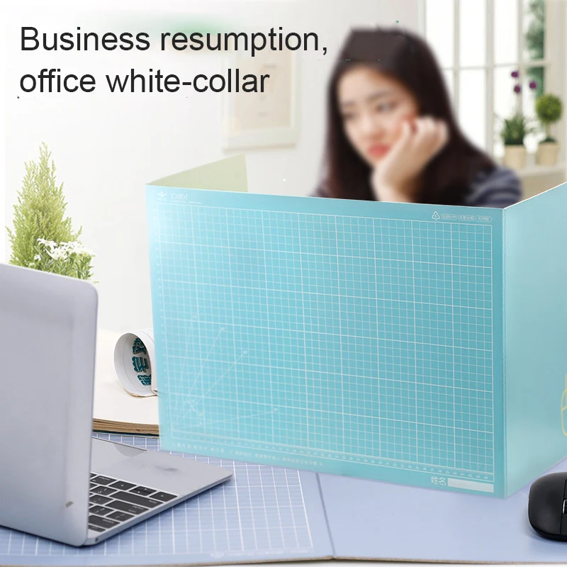 

Изоляционная доска для стола, складная пластиковая защита от брызг с боковыми карманами, защита от брызг, для офисов, GK