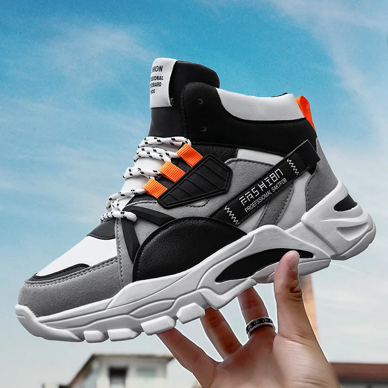 Новейшие мужские кроссовки Mars массивные баскетбольные тройные S массажные