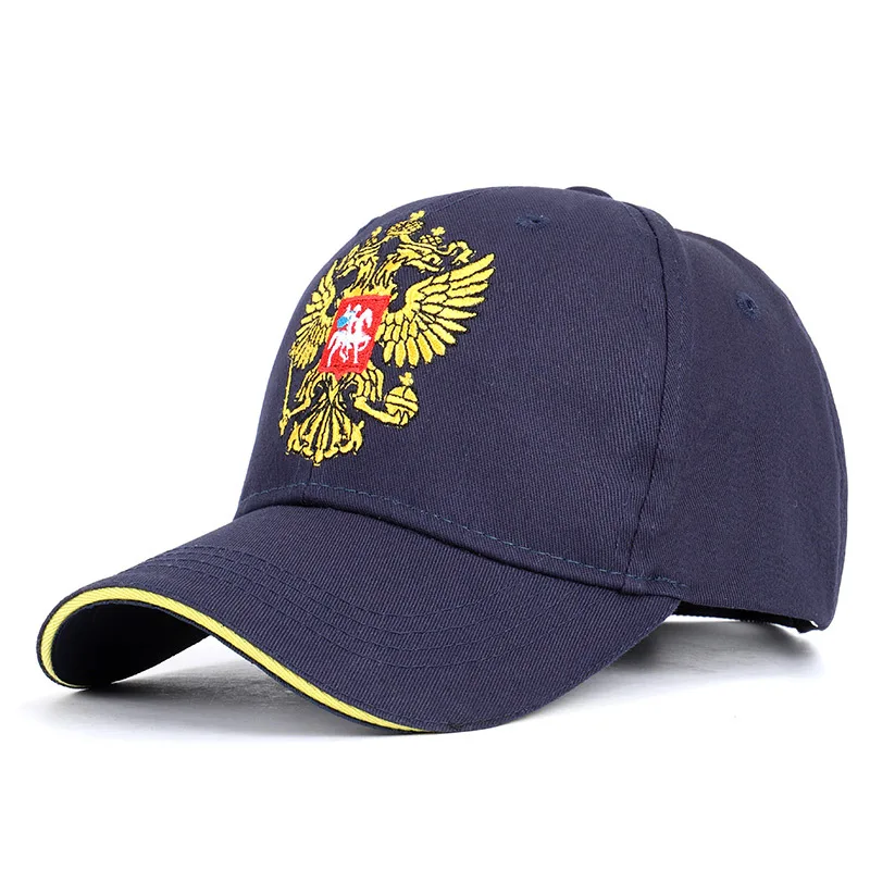 

Dad Hat Speed Sell Pass Hot Style Russian National Emblem Embroidery Baseball Cap Outdoor Sun Male Golden Wings