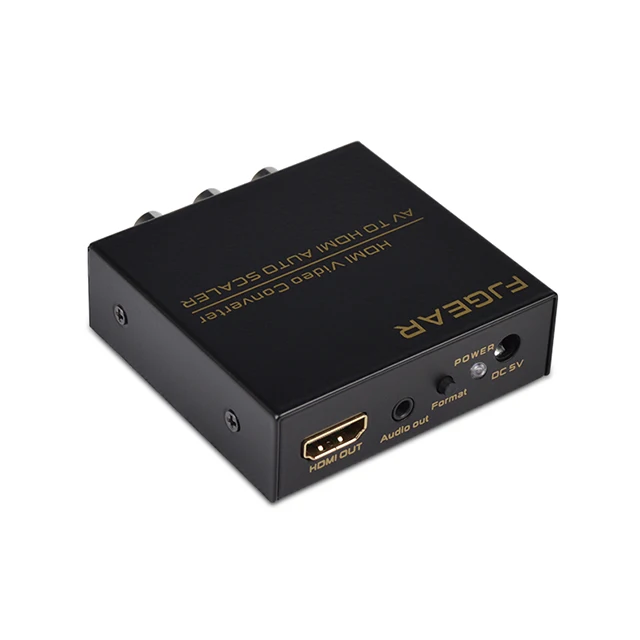Av в hdmi конвертер RCA AV HDMI CVBS коробка видео адаптер для HD ТВ ПК DVD Xbox проектор |