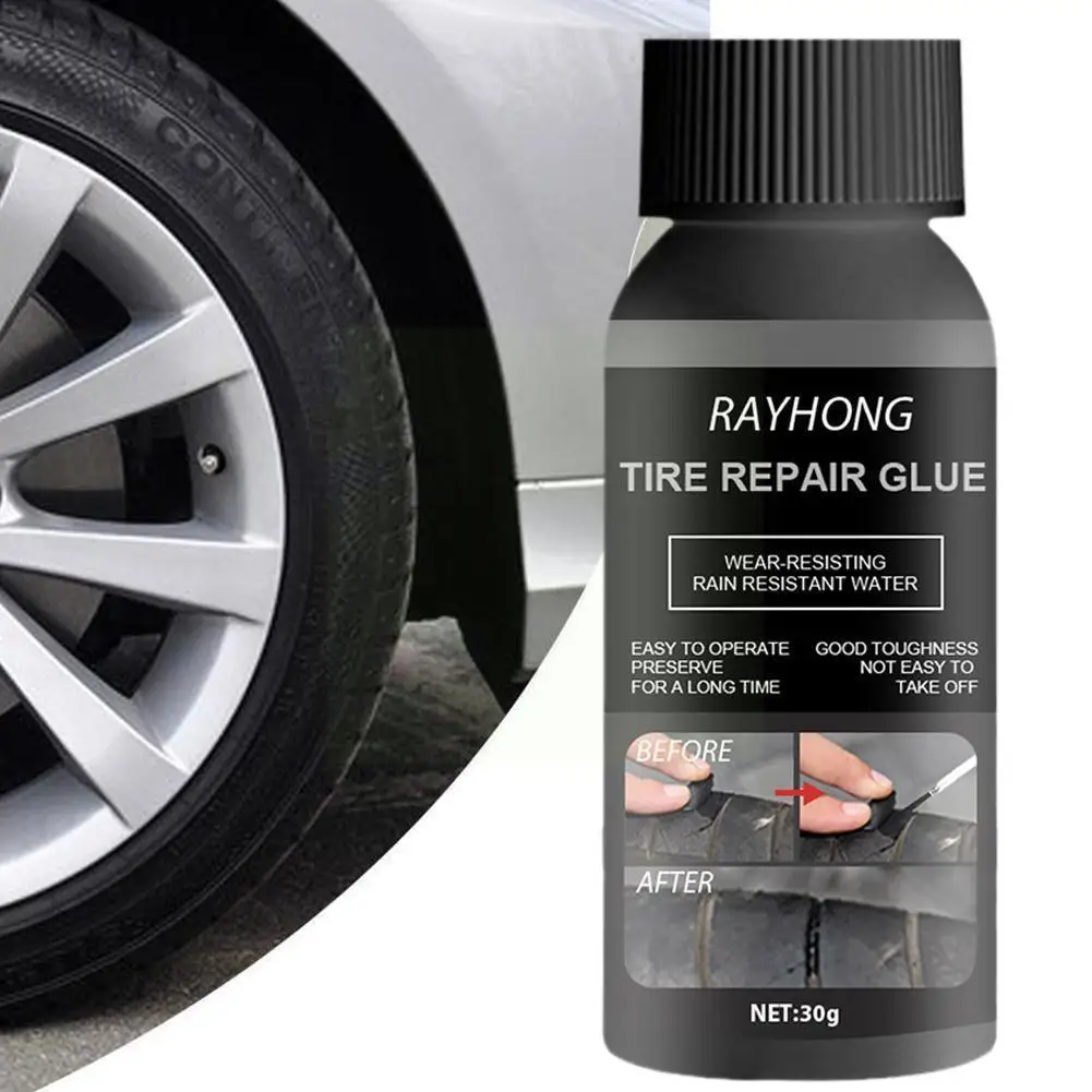 

30ml Car Tire Glue Multifunctional Tire Repair Tools Black Color Y3U4