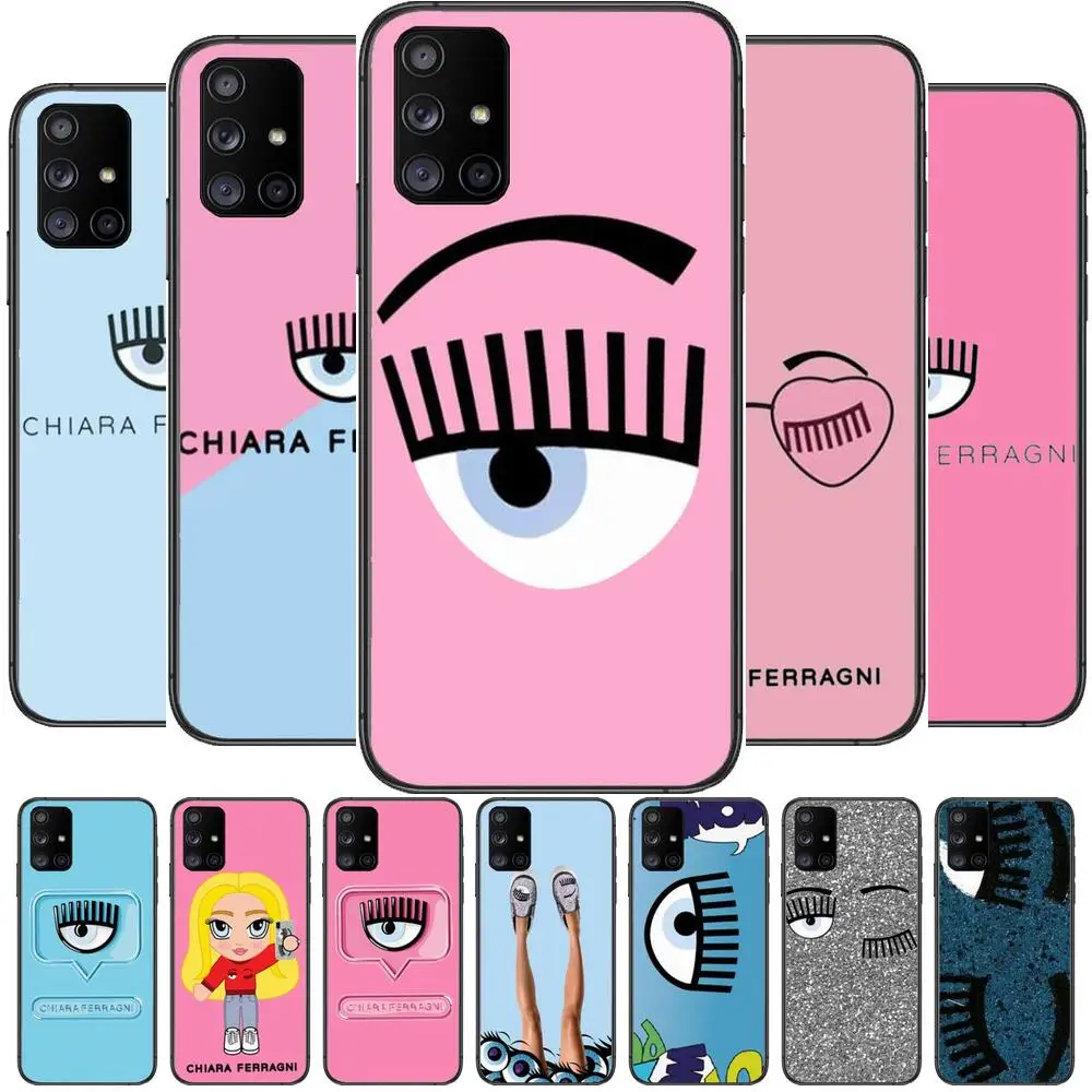 

Hot Ferragnies Eyes Phone Case Hull For Samsung Galaxy A50 A51 A20 A71 A70 A40 A30 A31 A80 E 5G S Black Shell Art Cell Cove