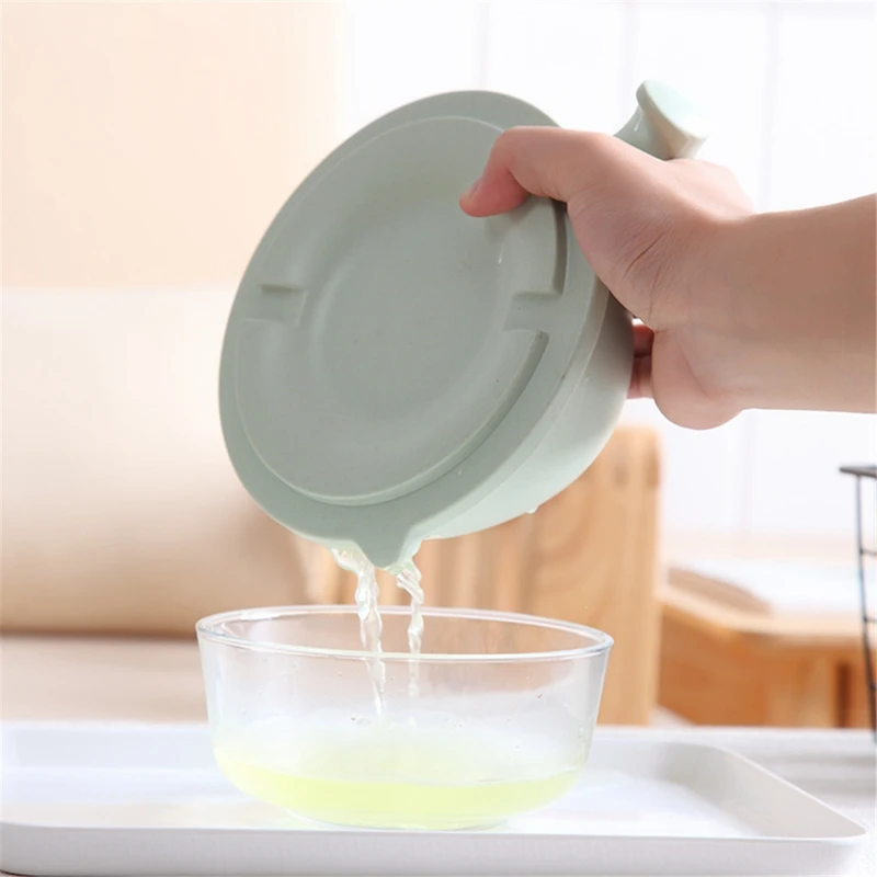 Экологичная пшеничная соломенная мгновенная миска для лапши с крышкой и ручкой