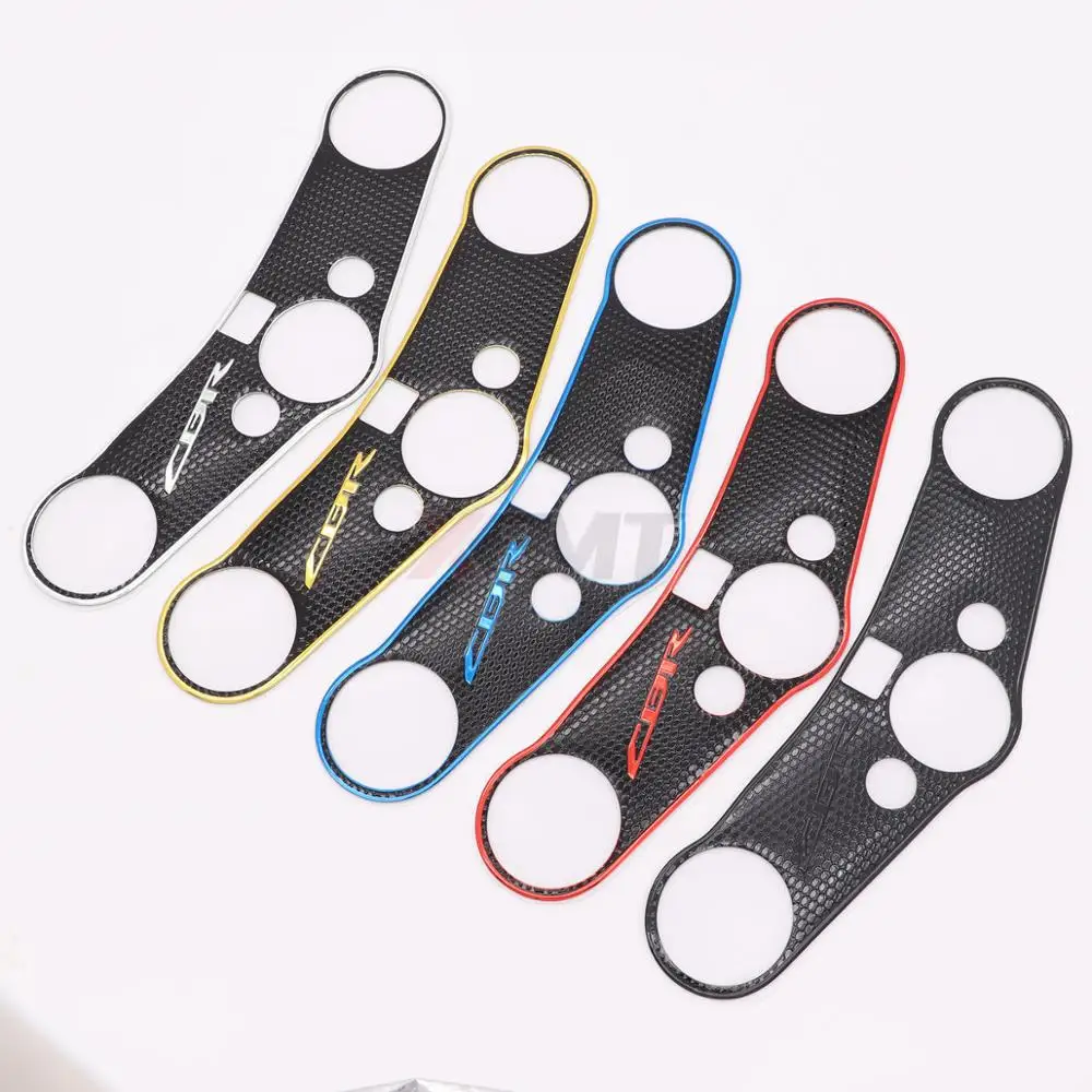 Мотоцикл Наклейка Pad тройной дерево топ зажим верхний передний конец наклейки