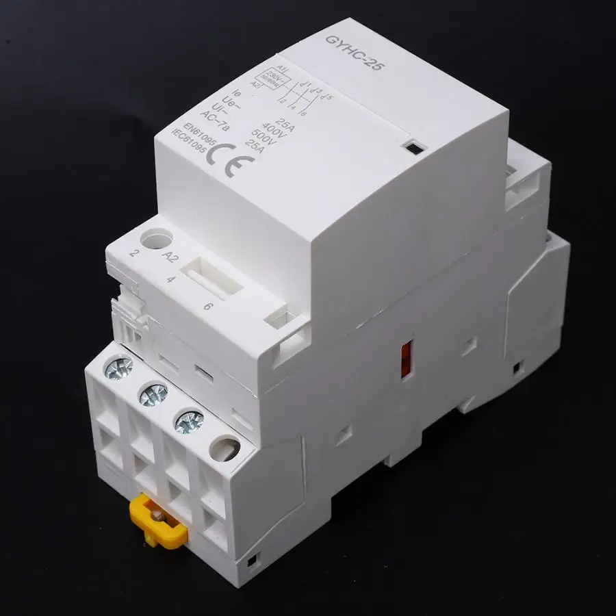 220V AC контактор для дома 3P25A 3NO 50 Гц IP40 SELV 500VAC изоляции Напряжение бытовой contacteur