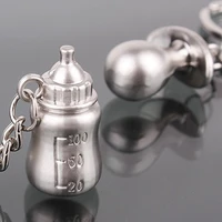 12sets babys bottle and nipple keychain wedding favors party accessories wedding favors baby shower souvenir