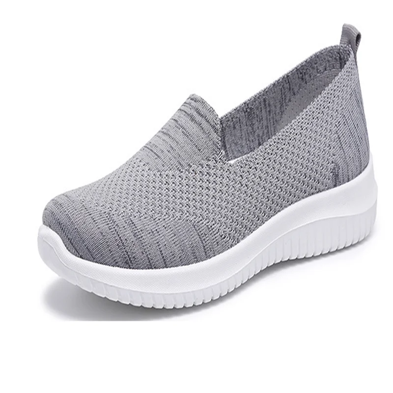 

2020 summer new Feizhi ladies one-step mother shoes breathable women's single soles mesh old Beijing cloth shoes soft sole 01