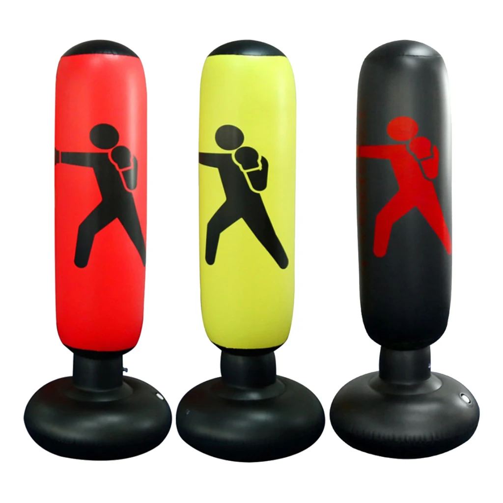 63 Inch Inflatable Boxing Punching Bag Fitness for Kids Adult | Спорт и развлечения