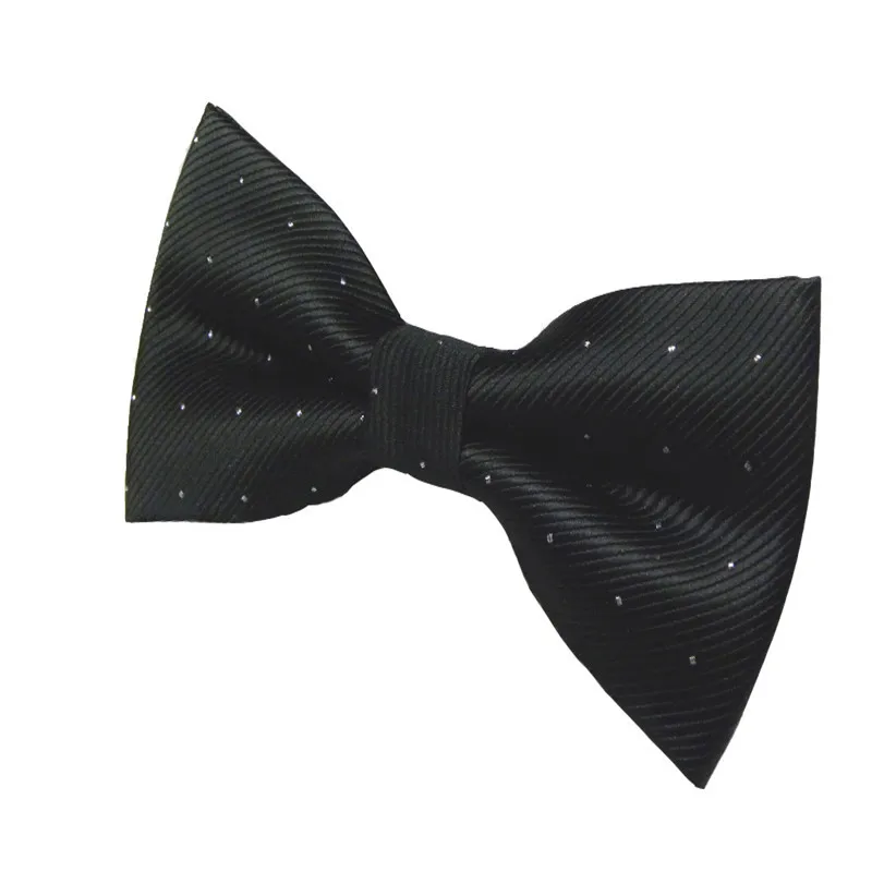 Black with Silver Do Модный Высококачественный жаккардовый галстук-бабочка, плетеный классический мужской галстук-бабочка, разноцветный галстук-бабочка, свадебный галстук, регулируемый галстук-бабочка, YJB0003 - Цвет: Black with Silver Do