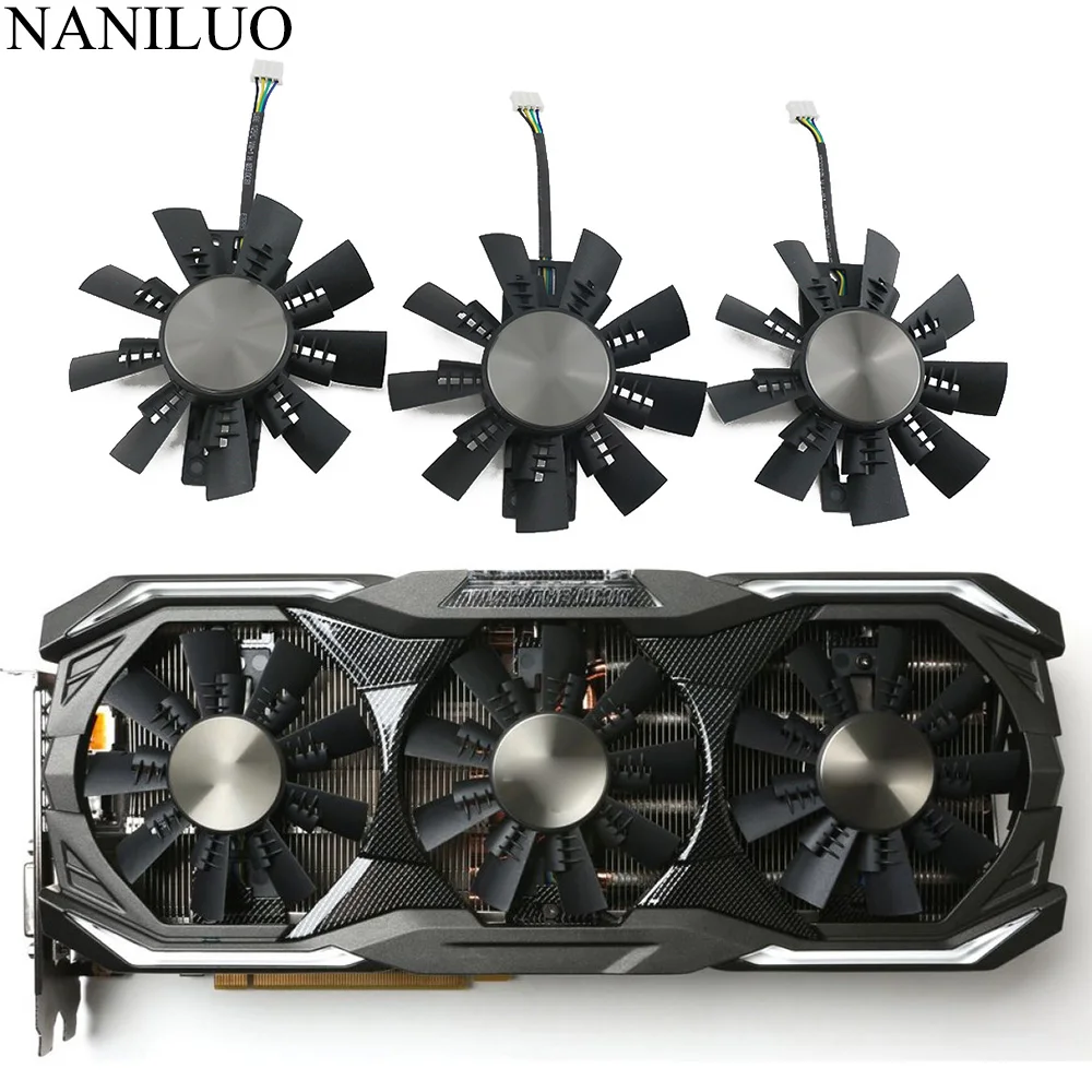 GA92S2U 4Pin GTX1070 GTX1080 Cooler Fan For ZOTAC GeForce GTX 1080 1070 Ti AMP Extreme+ Graphic Card Cooling | Компьютеры и офис