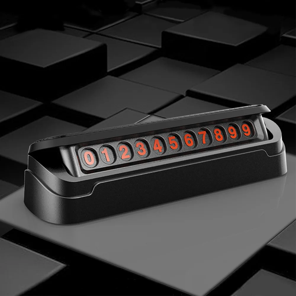 Автомобильный временный парковочный знак имитация кожи скрытый номерная