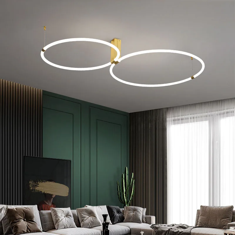 

Nordic Creative Round Ceiling Lamp Simple Living Room Bedroom Study Lighting 360 ° Luminous Lamps