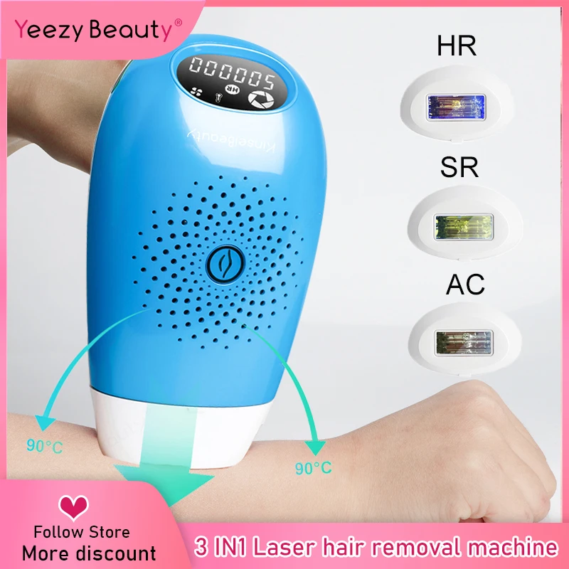 Эпилятор лазерный 3 в 1 IPL триммер электрический для зоны бикини 1500000