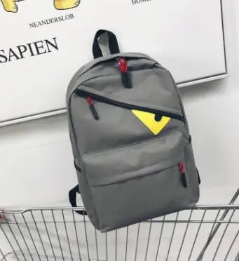 Темно-серый Mochila, новинка, мужской и женский рюкзак с монстром, рюкзак, Студенческая сумка, рюкзак для отдыха, дорожная сумка - Цвет: Темно-серый