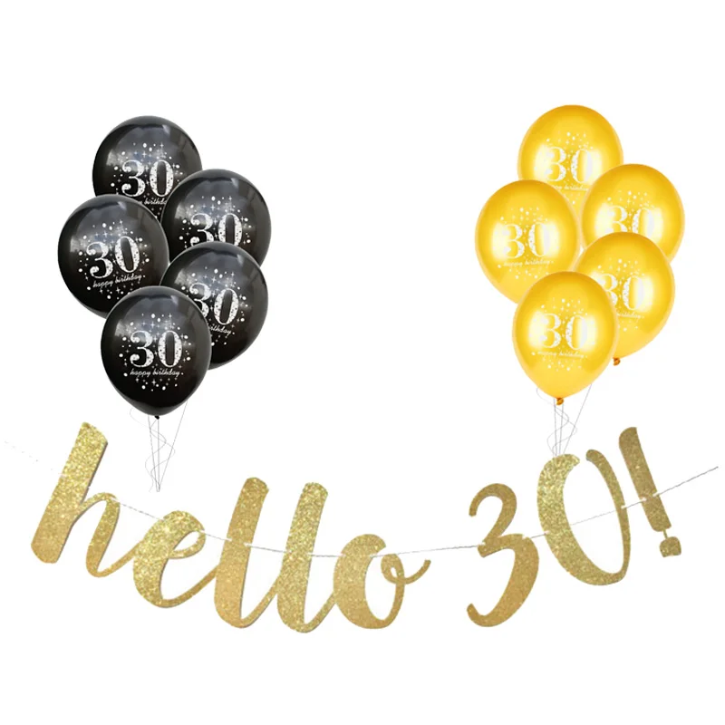 30th 40th 50th латексный воздушный шар "Конфетти" С Днем Рождения украшения для взрослых 30 40 50 60 лет с днем рождения