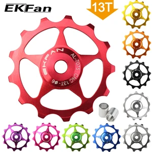 13T MTB велосипед задний переключатель шкив из алюминиевого сплава жокейное колесо дорожный велосипед направляющий ролик натяжной части Аксессуары для велоспорта 10 цветов