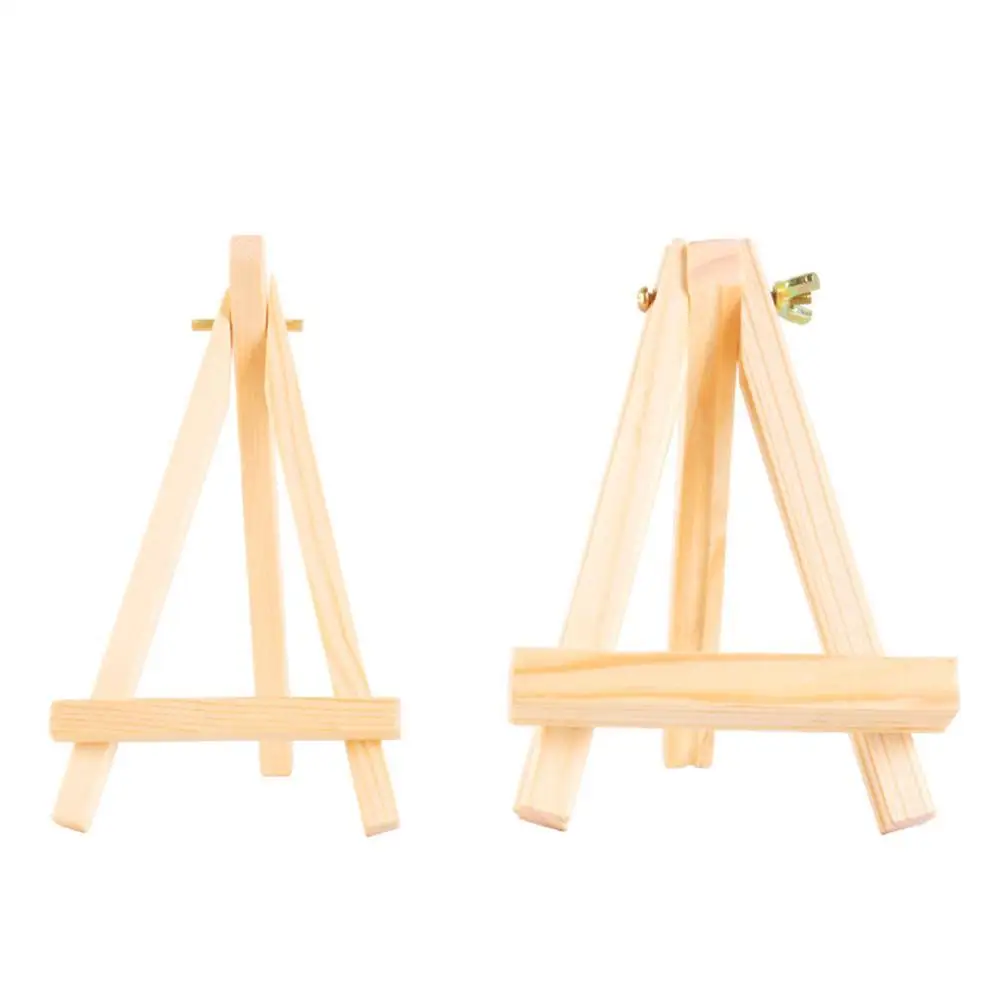 

Mini Pocket Small Wooden Easel Drawing Table Artist Frame Supplies Kids Art Stand Painting Picture Set DIY Sketch Craft Eas S8H6
