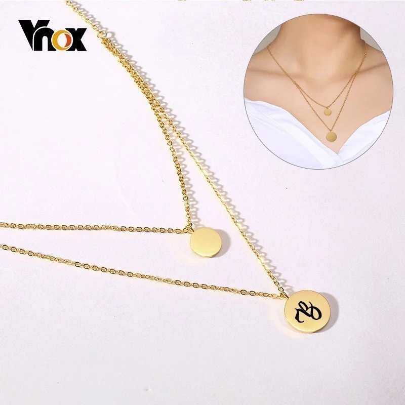 

Женский чокер из нержавеющей стали с монетами и алфавитом