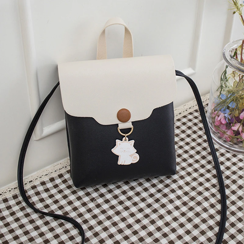 Женская сумка-портфель с принтом кота из искусственной кожи сумка через плечо