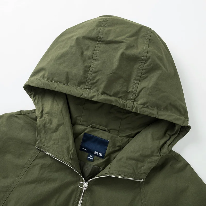 SEMIR Женская куртка на осень и зиму с капюшоном завязках контрастная вышивка