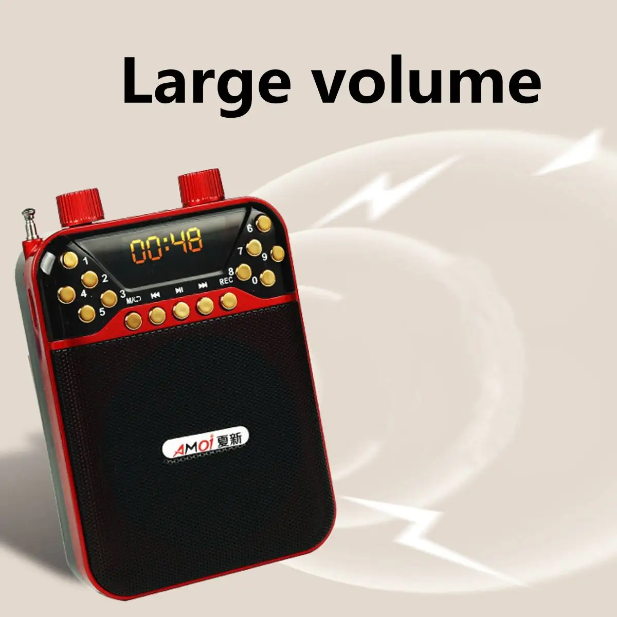 Портативный мини FM телескопическая антенна радио P ocket World Receiver Speaker большой объем