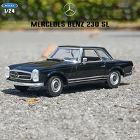welly 124 mercedes benz 230 sl 220 alloy car model car simulation decoration car collection gift toy die casting model boy toy