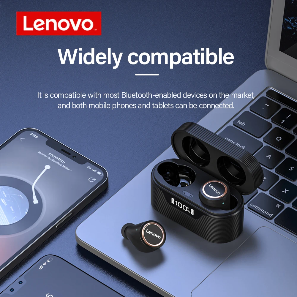 Lenovo наушники вкладыши TWS Bluetooth 5 0 Наушники Беспроводные спортивные IPX5 из