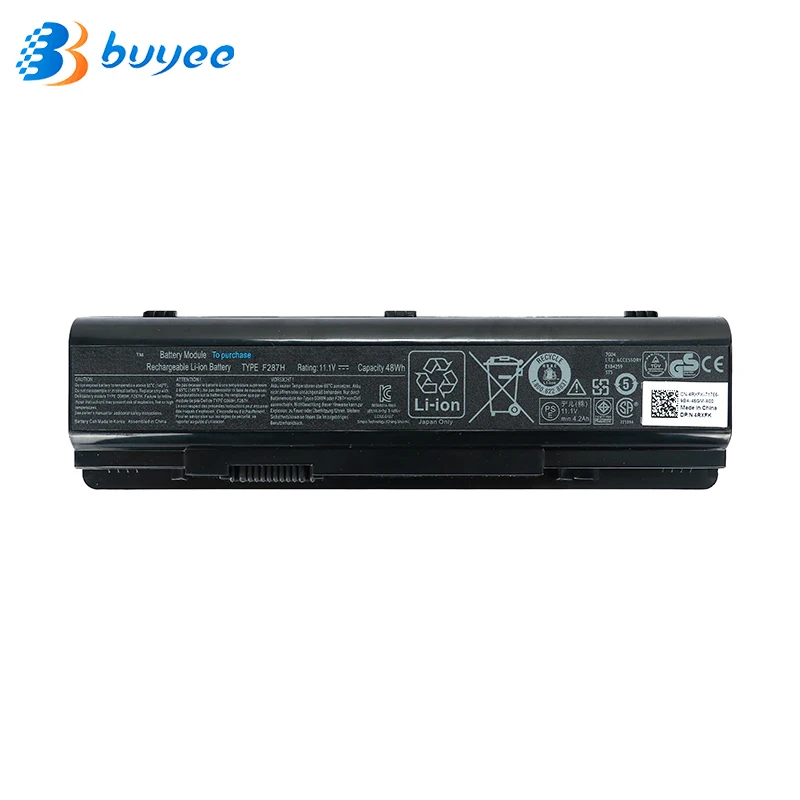 F287H G069H F286H F287F R988H Оригинальная батарея для Dell Vostro A840 A860 A860N 1014 1015