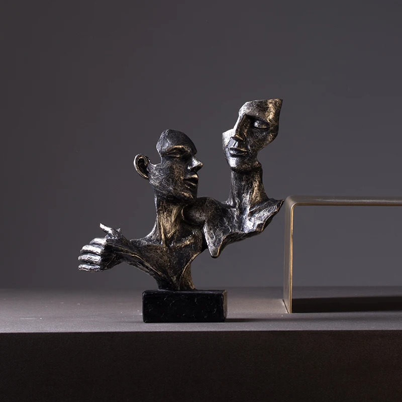 

Modern Statues, Creative, Abstract Faces, Art Living Rooms, Antique Home Furnishings And Decorations In Northern Europe