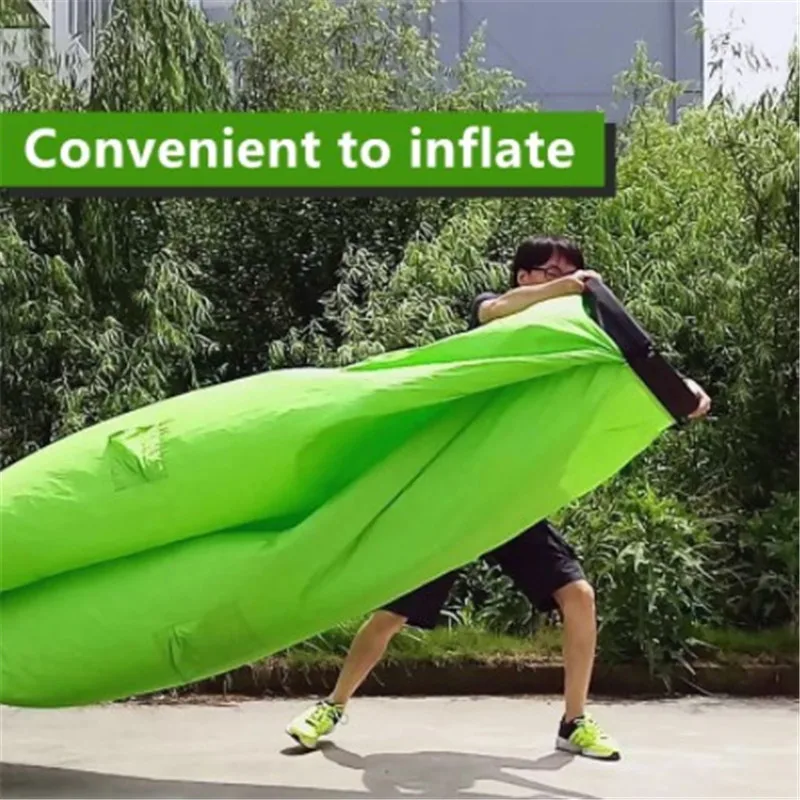 

Camping Inflatable Sofa Lazy Bag Portable Folding Chair Sleeping Bag Air Bed Inflatable Sofa Lounger Trending Beach Bag -40