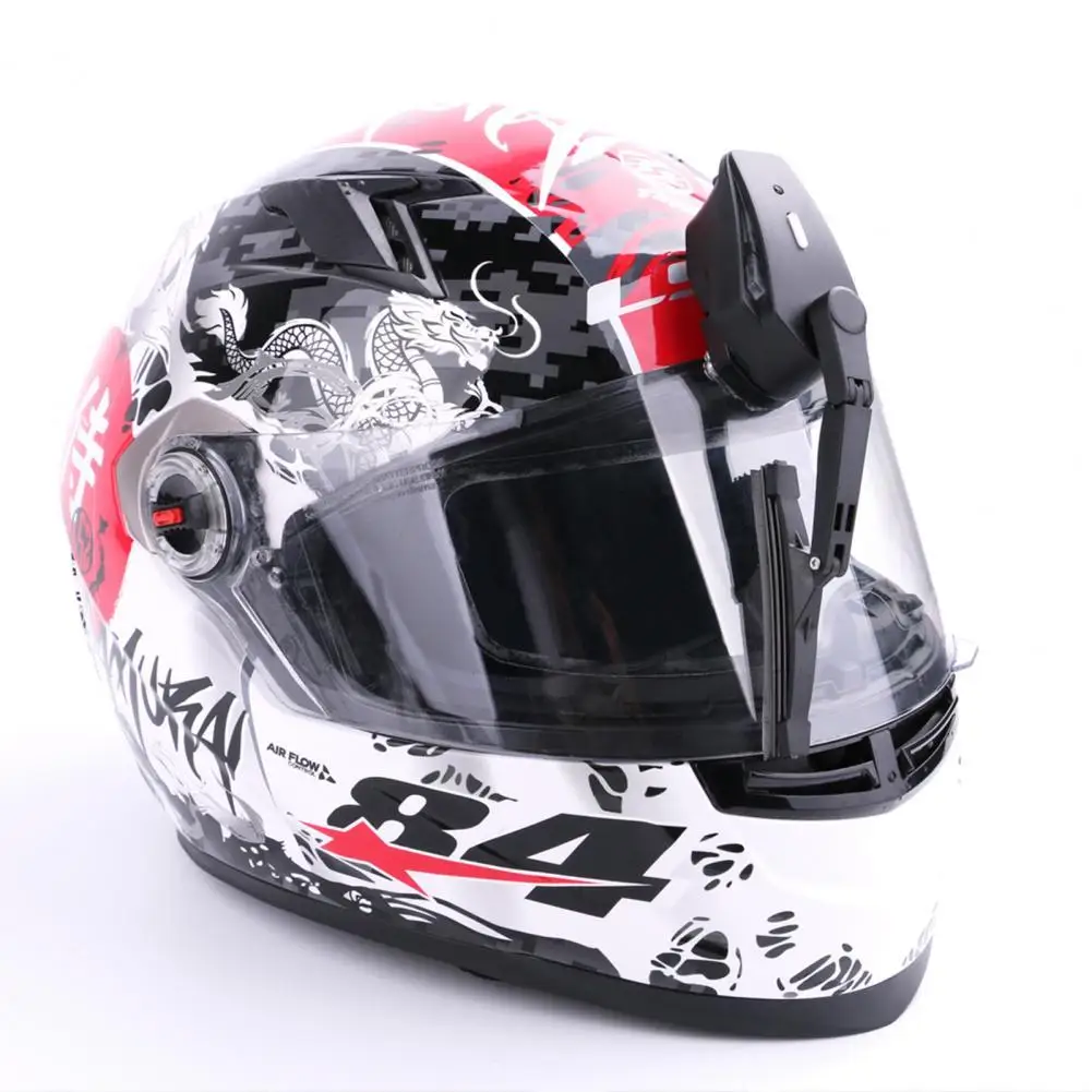 

Useful Visor Wiper Waterproof Accessory Adjustable Helmet Wiper IP5 Windshield Wiper Electric Wiper