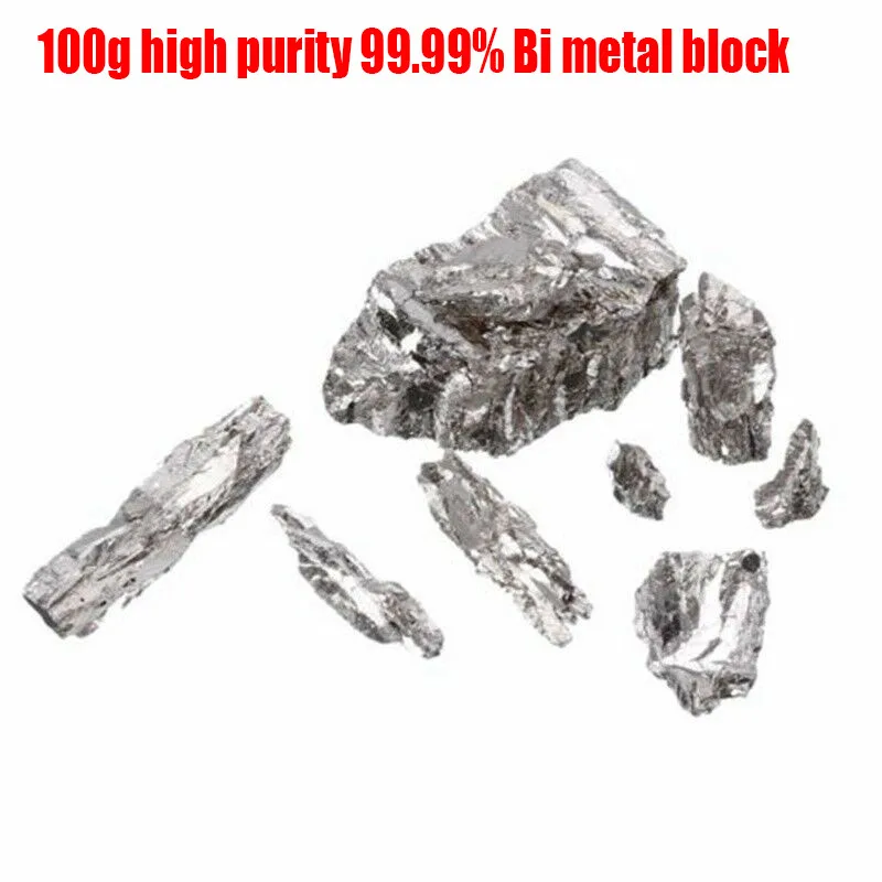 

100 Grams Bismuth Metal Block 100g 99.99% Bi High Purity Bismuth Ingot