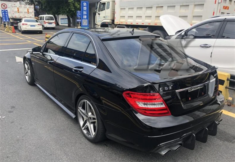 Комплект для юбки из углеродного волокна Mercedes-Benz C-Class W204 C180 C200 C260 C300 C63 2007-2014 |