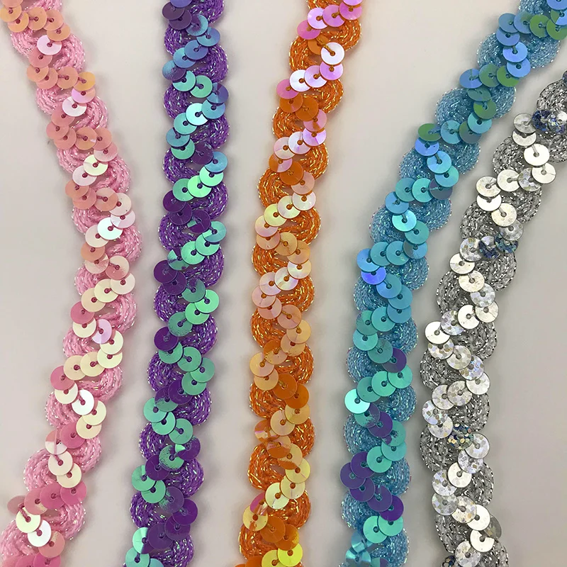 Блестящая ткань с отделкой бисером и блестками для свадебной вечеринки Декор DIY