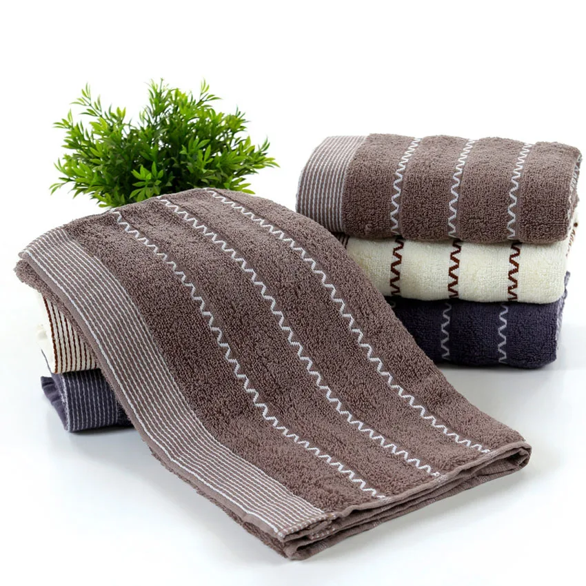 Женское полосатое полотенце для лица и спа Хлопковое взрослых детей душа рук