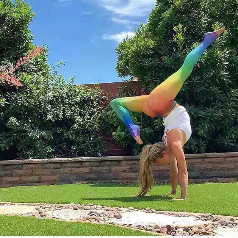 Женские леггинсы для фитнеса с высокой талией занятий йогой|Штаны йоги| |