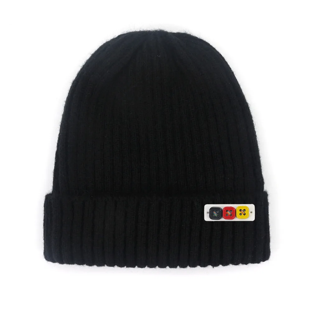

Women's Mens' Beanie Knitted Hat Winter Warm Acrylic Caps Ribbed Skull Fashion Hiphop Hats for Men and Women