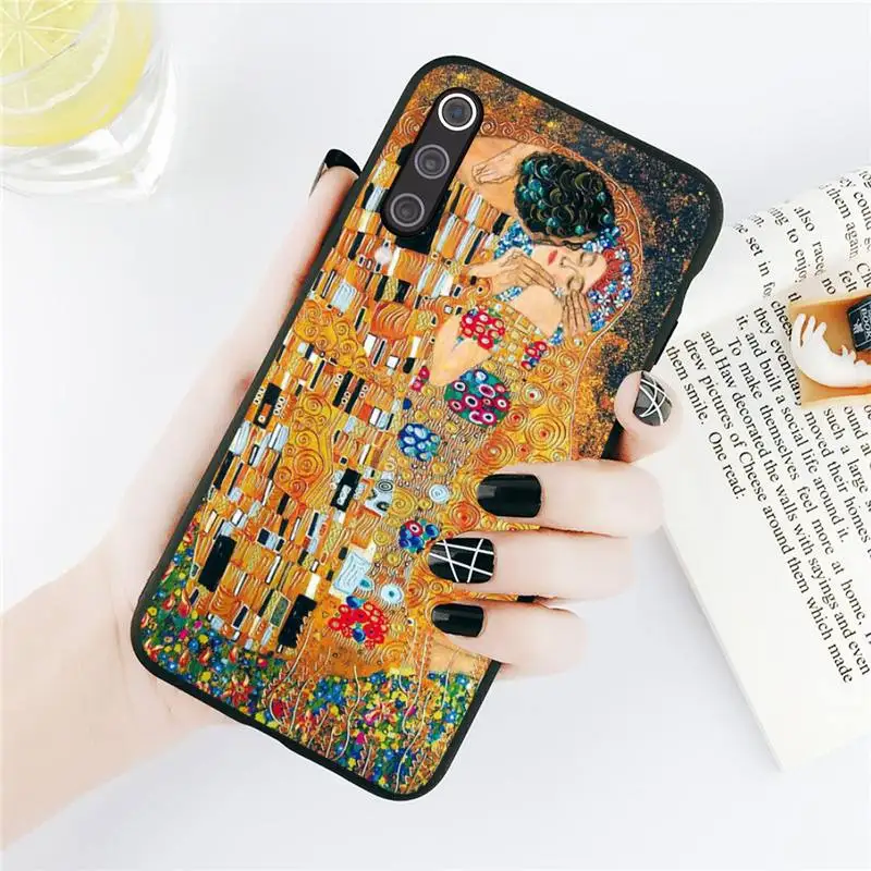 

Gustav Klimt Kiss retro painting Phone Case For Xiaomi Redmi note 7 8 9 t k30 max3 9 s 10 pro lite Luxury brand shell funda