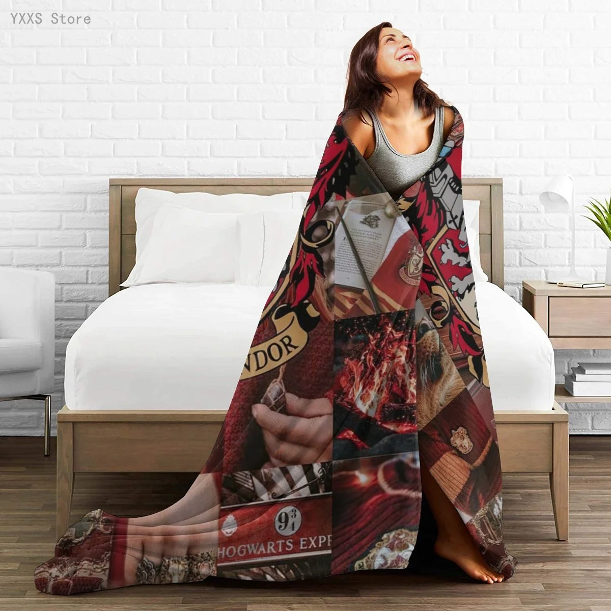 

Harry-potters 3D Cartoon Sherpa Blanket Warm Super Soft Flannel Office Nap Bedspread Sofa Bedding Plush Quilt Plaids 291775333