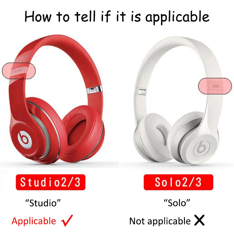 Замена верхней оголовье подушки Pad Запасные части для Beats Studio 2,0/3,0 Проводные/Беспроводные наушники с отверткой и винтом
