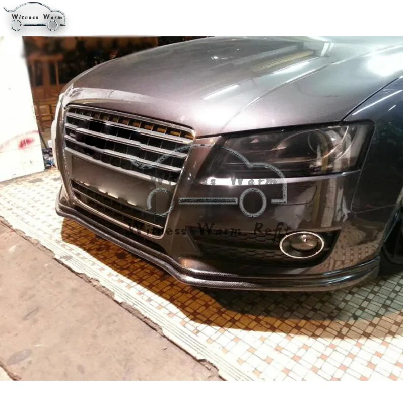 Углеродное волокно/FRP передний бампер спойлер фартук разветвители для Audi A5 S5 стиль 2009 2010 2011