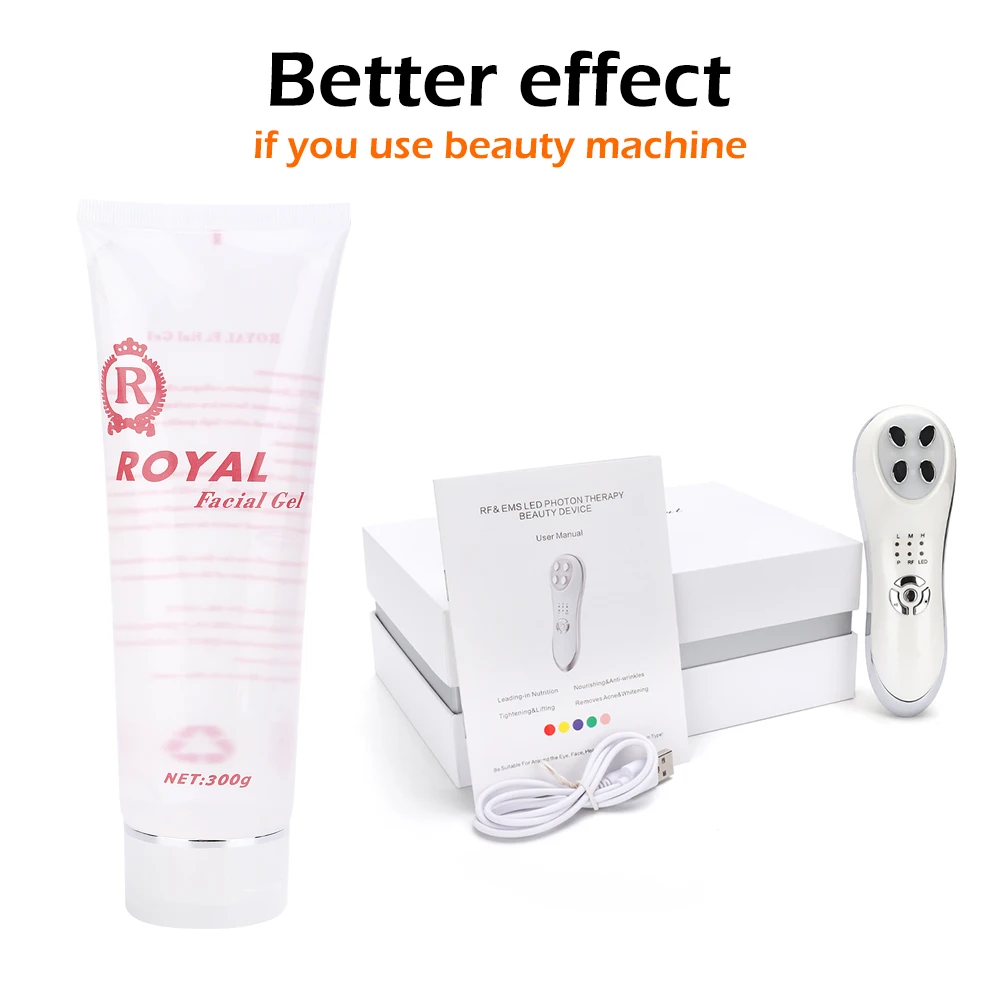 1pc Ultrasonic RF & EMS Machine Moisturizing Cream Gel Inject Massager Device Lifting Tighten Face Body Skin Rejuvenation | Красота и