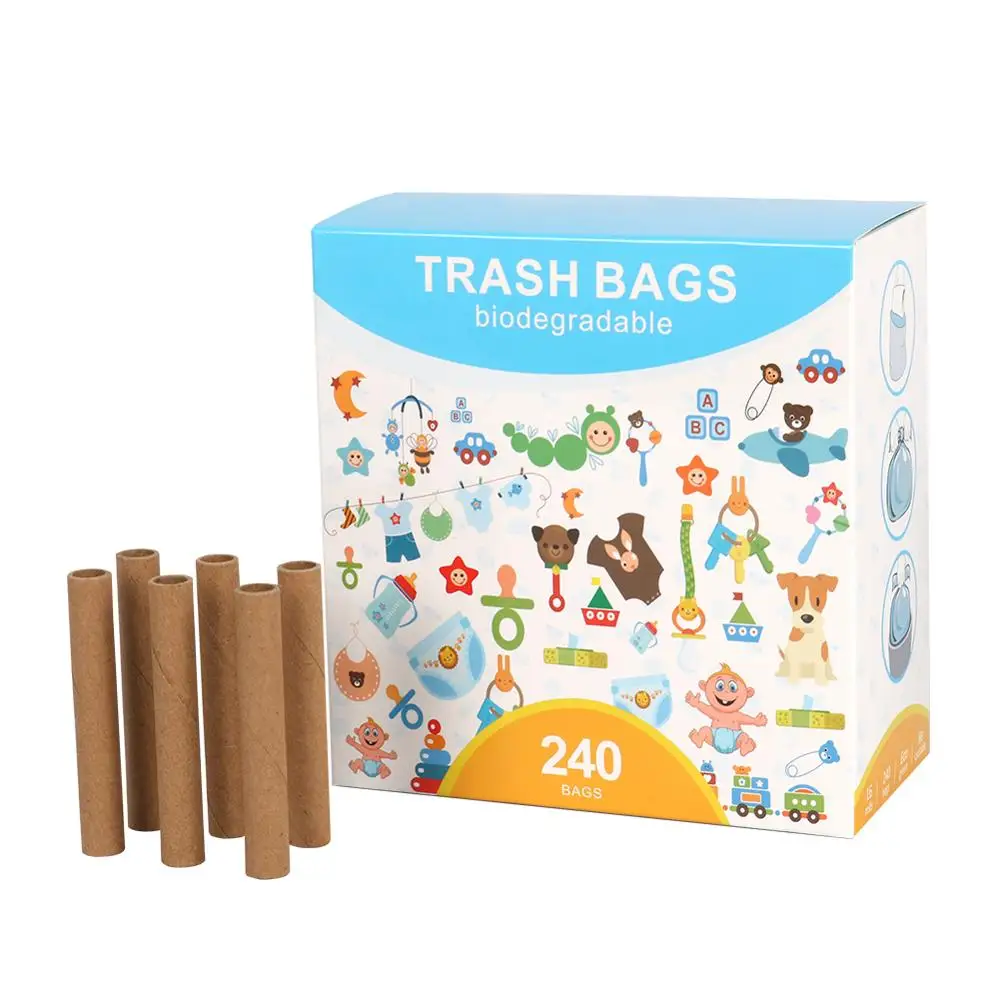 Pet Trash bag, Dog Poop Bags, Dog Waste Bags,Poo Waste Garbage Bag,Biodegradable Unscented Refill Rolls,,Includes Dispenser images - 6