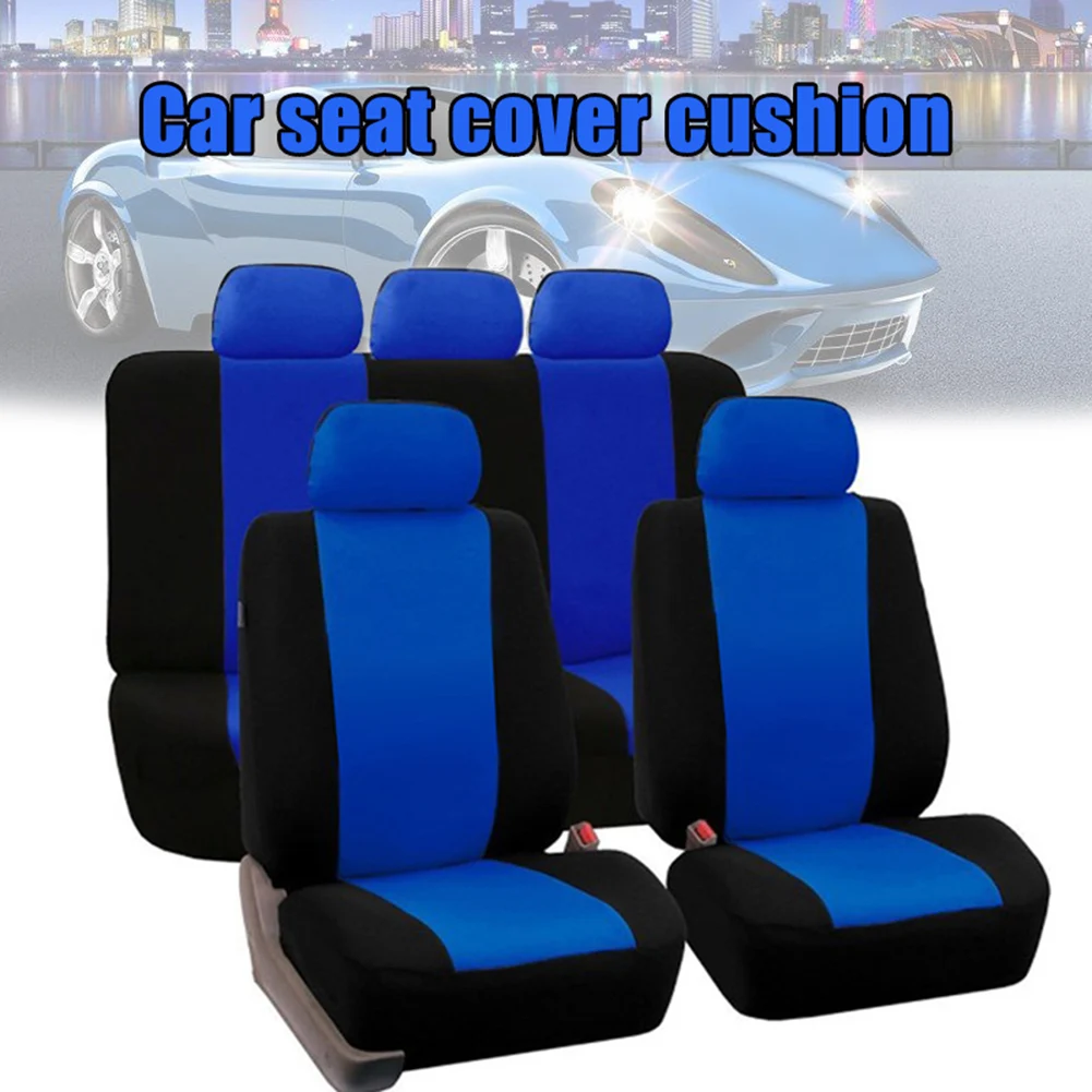

1 Set Car Seat Cover Seat Mat Cusion Full Set for Auto Vehicle Replacement Universal B88