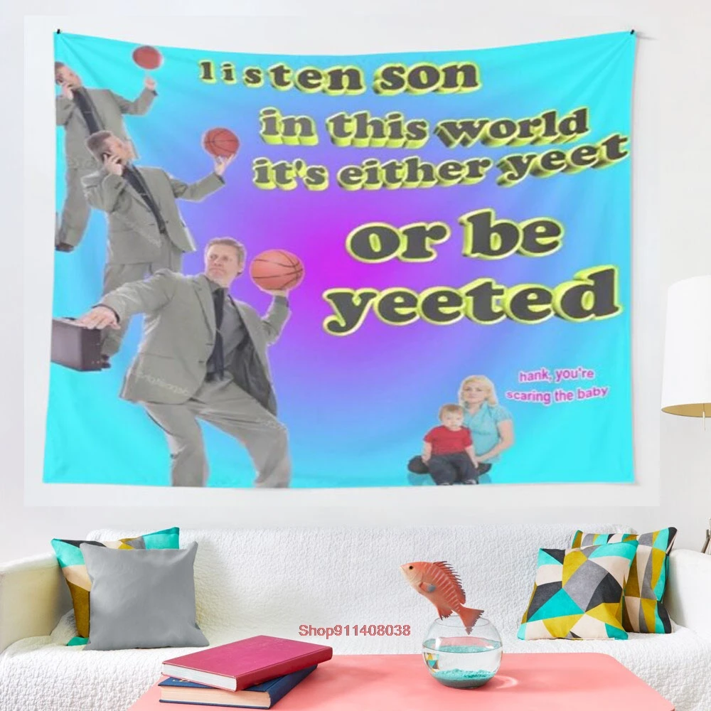 

It s either YEET or be YEETED tapestry witchcraft tapestry Bohemian decoration home decoration Hippie